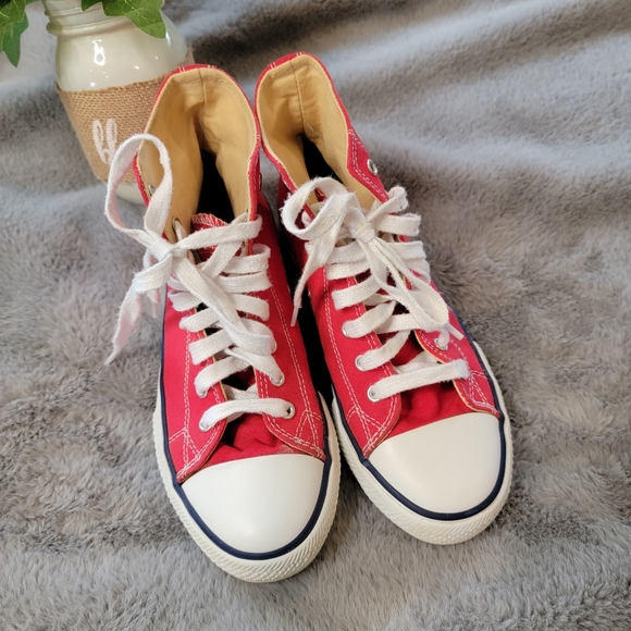 Victoria Vintage Skate Sneakers Size 36 Red/Navy Women's 6- 6.5 - Picture 5 of 16